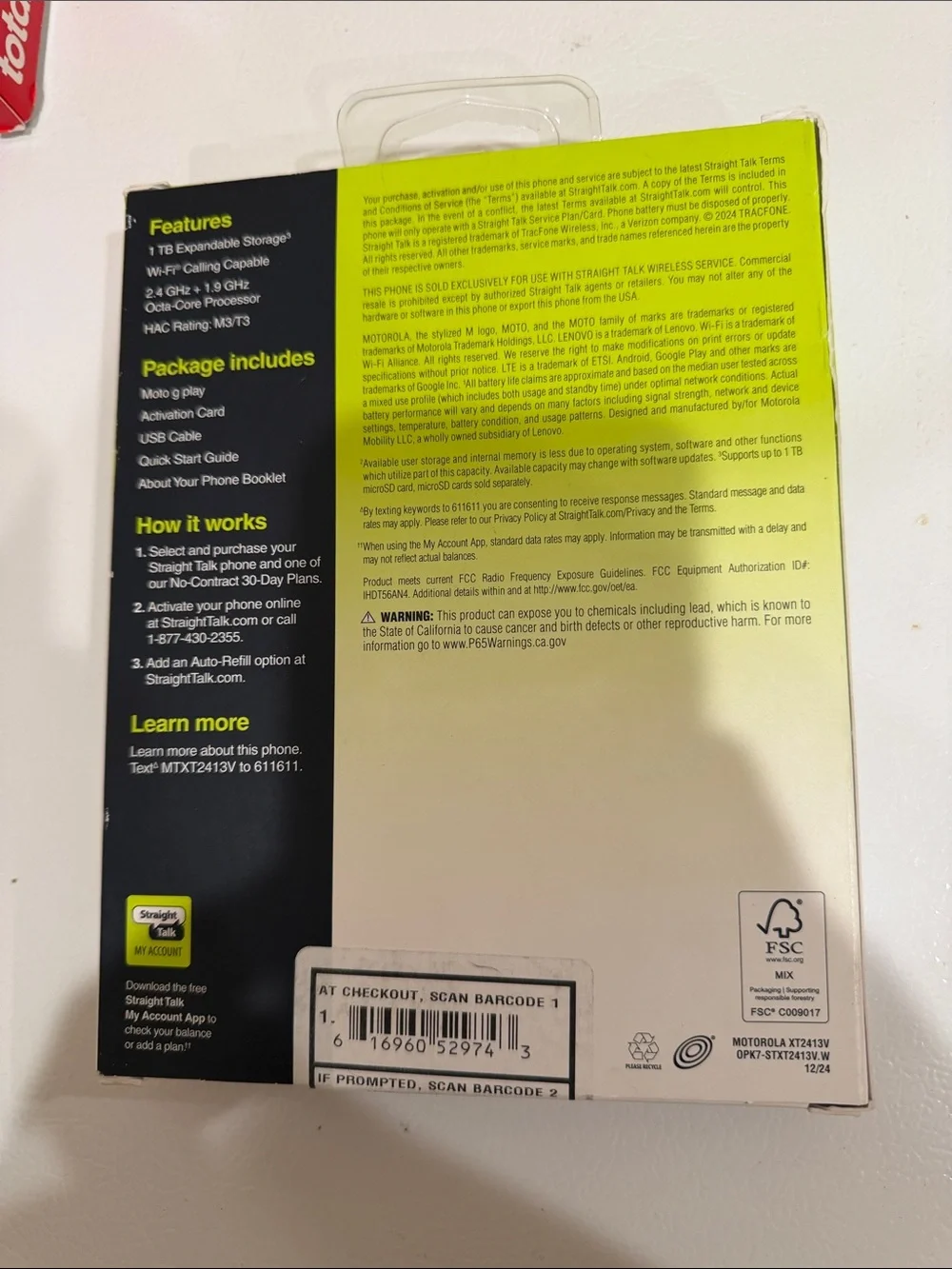 Motorola moto g play - Blue and Black